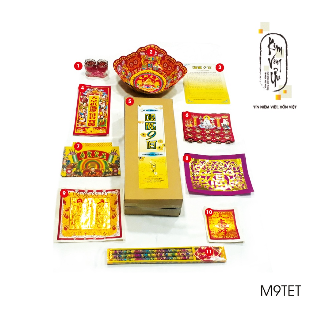 Phần cúng Ngọc Hoàng/Vía Trời/Mùng 9 Tết Âm Lịch 2022 M9TET (có nhang đèn và văn khấn) Kim Vong Ưu